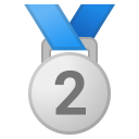 Google (Android 11.0)  🥈  2nd Place Medal Emoji