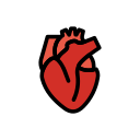 OpenMoji 13.1  🫀  Anatomical Heart Emoji