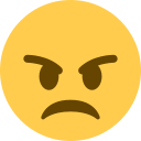 Twitter (Twemoji 14.0)  😠  Angry Face Emoji