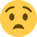 Twitter (Twemoji 14.0)  😧  Anguished Face Emoji
