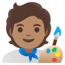 Google (Android 12L)  🧑🏽‍🎨  Artist: Medium Skin Tone Emoji