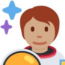 Twitter (Twemoji 14.0)  🧑🏽‍🚀  Astronaut: Medium Skin Tone Emoji