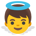 Google (Android 12L)  👼  Baby Angel Emoji