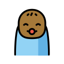 OpenMoji 13.1  👶🏾  Baby: Medium-dark Skin Tone Emoji