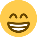 Twitter (Twemoji 14.0)  😁  Beaming Face With Smiling Eyes Emoji