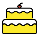 OpenMoji 13.1  🎂  Birthday Cake Emoji