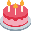 Twitter (Twemoji 14.0)  🎂  Birthday Cake Emoji