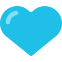 Mozilla (FxEmojis v1.7.9)  💙  Blue Heart Emoji