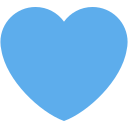 Twitter (Twemoji 14.0)  💙  Blue Heart Emoji