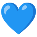 Google (Android 12L)  💙  Blue Heart Emoji