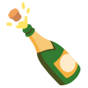 Google (Android 12L)  🍾  Bottle With Popping Cork Emoji