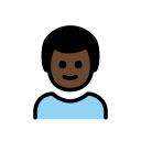 OpenMoji 13.1  👦🏿  Boy: Dark Skin Tone Emoji