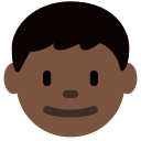 Twitter (Twemoji 14.0)  👦🏿  Boy: Dark Skin Tone Emoji