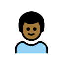 OpenMoji 13.1  👦🏾  Boy: Medium-dark Skin Tone Emoji
