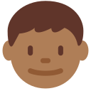 Twitter (Twemoji 14.0)  👦🏾  Boy: Medium-dark Skin Tone Emoji