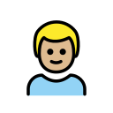 OpenMoji 13.1  👦🏼  Boy: Medium-light Skin Tone Emoji