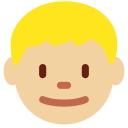 Twitter (Twemoji 14.0)  👦🏼  Boy: Medium-light Skin Tone Emoji