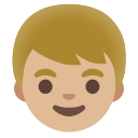 Google (Android 12L)  👦🏼  Boy: Medium-light Skin Tone Emoji