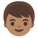 Google (Android 12L)  👦🏽  Boy: Medium Skin Tone Emoji
