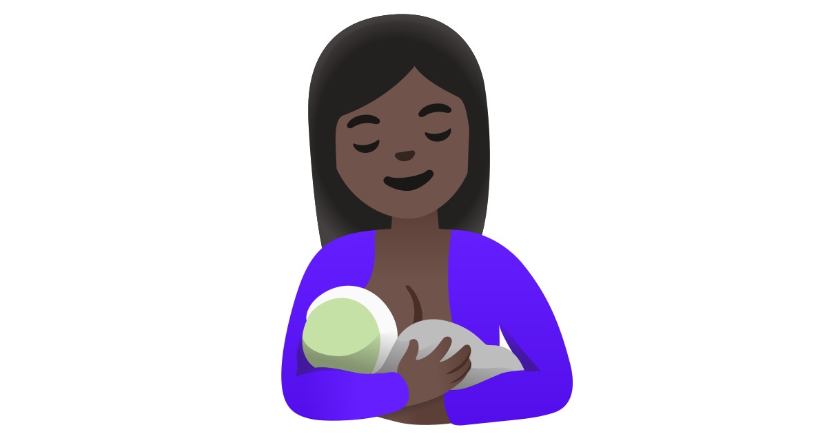 🤱🏿  Breast-feeding: Dark Skin Tone