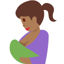 Twitter (Twemoji 14.0)  🤱🏾  Breast-feeding: Medium-dark Skin Tone Emoji