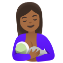 Google (Android 12L)  🤱🏾  Breast-feeding: Medium-dark Skin Tone Emoji