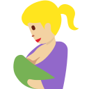 Twitter (Twemoji 14.0)  🤱🏼  Breast-feeding: Medium-light Skin Tone Emoji