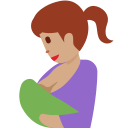 Twitter (Twemoji 14.0)  🤱🏽  Breast-feeding: Medium Skin Tone Emoji