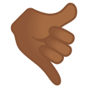 Google (Android 12L)  🤙🏾  Call Me Hand: Medium-dark Skin Tone Emoji