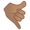 Google (Android 12L)  🤙🏽  Call Me Hand: Medium Skin Tone Emoji