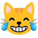 Google (Android 12L)  😹  Cat With Tears Of Joy Emoji