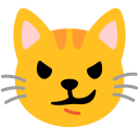 Google (Android 12L)  😼  Cat With Wry Smile Emoji