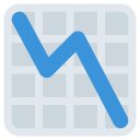Twitter (Twemoji 14.0)  📉  Chart Decreasing Emoji