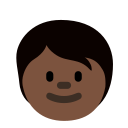 Twitter (Twemoji 14.0)  🧒🏿  Child: Dark Skin Tone Emoji