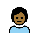 OpenMoji 13.1  🧒🏾  Child: Medium-dark Skin Tone Emoji