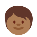 Twitter (Twemoji 14.0)  🧒🏾  Child: Medium-dark Skin Tone Emoji