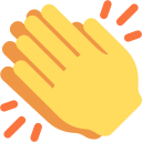 Twitter (Twemoji 14.0)  👏  Clapping Hands Emoji