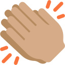 Twitter (Twemoji 14.0)  👏🏽  Clapping Hands: Medium Skin Tone Emoji