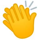 Google (Android 12L)  👏  Clapping Hands Emoji