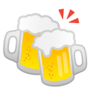 Google (Android 11.0)  🍻  Clinking Beer Mugs Emoji