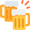 Twitter (Twemoji 14.0)  🍻  Clinking Beer Mugs Emoji