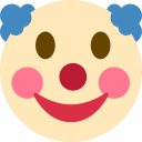 Twitter (Twemoji 14.0)  🤡  Clown Face Emoji