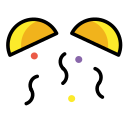 OpenMoji 13.1  🎊  Confetti Ball Emoji