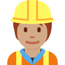 Twitter (Twemoji 14.0)  👷🏽  Construction Worker: Medium Skin Tone Emoji