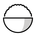 OpenMoji 13.1  🍚  Cooked Rice Emoji