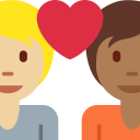 Twitter (Twemoji 14.0)  🧑🏼‍❤️‍🧑🏾  Couple With Heart: Person, Person, Medium-light Skin Tone, Medium-dark Skin Tone Emoji