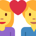 Twitter (Twemoji 14.0)  👩‍❤️‍👨  Couple With Heart: Woman, Man Emoji