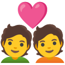 Google (Android 12L)  💑  Couple With Heart Emoji