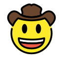 OpenMoji 13.1  🤠  Cowboy Hat Face Emoji