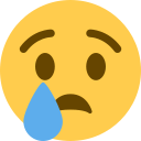 Twitter (Twemoji 14.0)  😢  Crying Face Emoji
